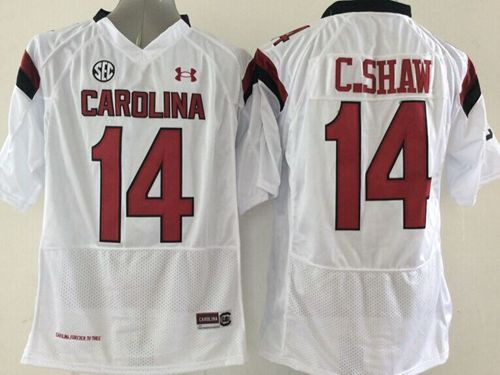 South Carolina Fighting Gamecocks #14 Connor Shaw White SEC Patch Stitched NCAA Jersey South Carolina Fighting Gamecocks #14 Connor Shaw White SEC Patch Stitched NCAA Jersey