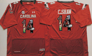 South Carolina Gamecocks 14 C.Shaw Red Portrait Number College Jersey South Carolina Gamecocks 14 C.Shaw Red Portrait Number College Jersey