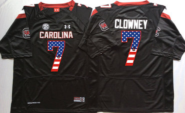 South Carolina Gamecocks 7 Jadeveon Clowney Black USA Flag College Jersey South Carolina Gamecocks 7 Jadeveon Clowney Black USA Flag College Jersey
