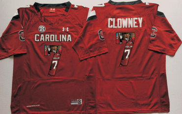 South Carolina Gamecocks 7 Jadeveon Clowney Red Portrait Number College Jersey South Carolina Gamecocks 7 Jadeveon Clowney Red Portrait Number College Jersey