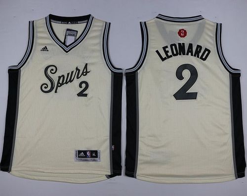 Spurs #2 Kawhi Leonard Cream 2015-2016 Christmas Day Youth NBA jersey Spurs #2 Kawhi Leonard Cream 2015-2016 Christmas Day Youth NBA jersey