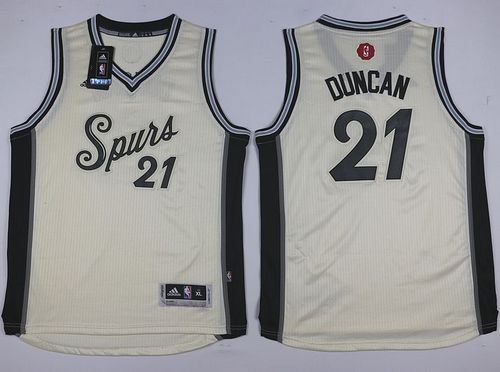 Spurs #21 Tim Duncan Cream 2015-2016 Christmas Day Youth NBA jersey Spurs #21 Tim Duncan Cream 2015-2016 Christmas Day Youth NBA jersey