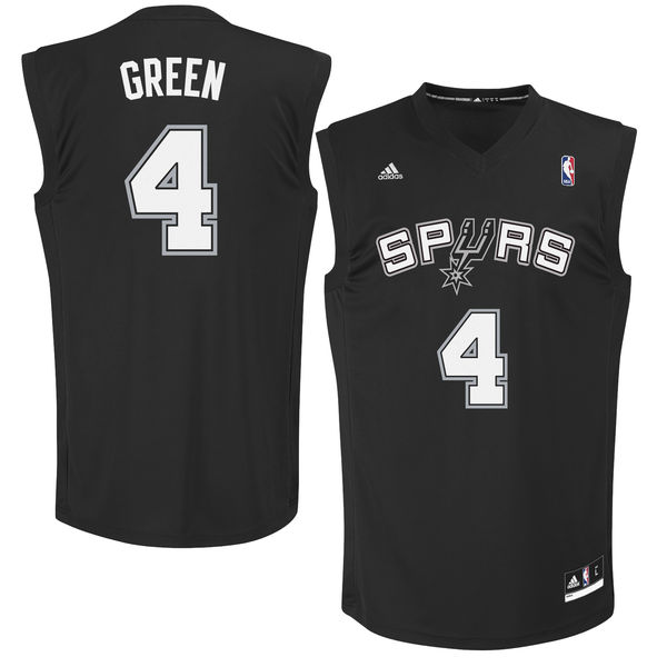 Spurs 4 Danny Green Black Fashion Replica Jersey
