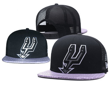 Spurs Team Logo Black Adjustable Hat GS