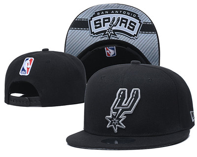Spurs Team Logo Black Adjustable Hat GS