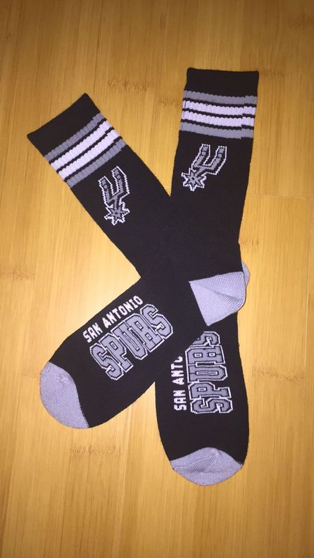 Spurs Team Logo Black NBA Socks Spurs Team Logo Black NBA Socks