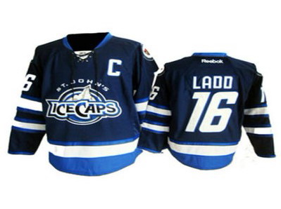 St. Johns IceCaps 16 Ladd blue jersey St. Johns IceCaps 16 Ladd blue jersey