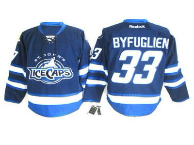 St. Johns IceCaps 33 Byfuglien blue jersey St. Johns IceCaps 33 Byfuglien blue jersey