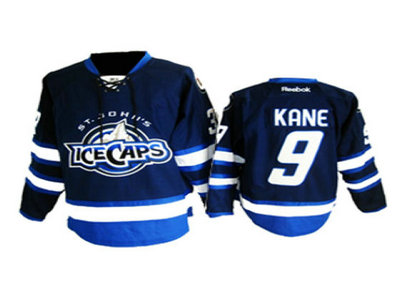 St. Johns IceCaps 9 Kane blue jersey St. Johns IceCaps 9 Kane blue jersey