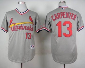 St. Louis Cardinals #13 Matt Carpenter Grey 1978 Turn Back The Clock Stitched Baseball jersey