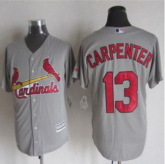 St. Louis Cardinals #13 Matt Carpenter Grey New Cool Base Stitched Baseball Jersey