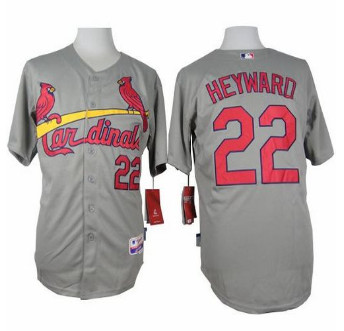 St. Louis Cardinals #22 Jason Heyward Grey Cool Base Stitched Baseball Jersey