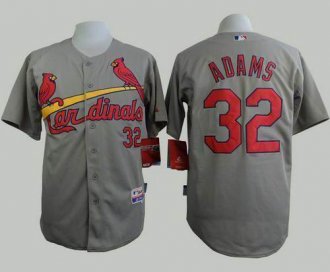 St. Louis Cardinals #32 Matt Adams Grey Cool Base Stitched Baseball Jersey