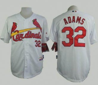 St. Louis Cardinals #32 Matt Adams White Cool Base Stitched Baseball Jersey