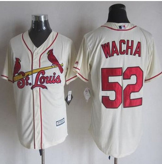 St. Louis Cardinals #52 Michael Wacha Cream New Cool Base Stitched Baseball Jersey