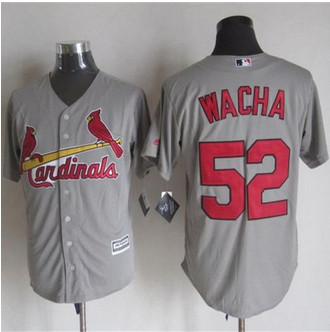 St. Louis Cardinals #52 Michael Wacha Grey New Cool Base Stitched Baseball Jersey