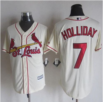 St. Louis Cardinals #7 Matt Holliday Cream New Cool Base Stitched Baseball Jersey