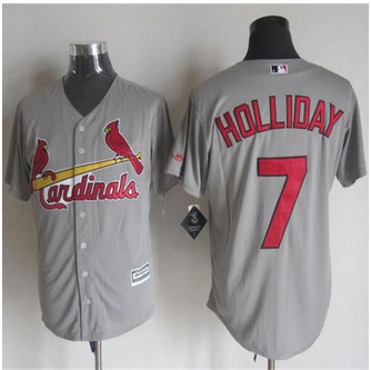 St. Louis Cardinals #7 Matt Holliday Grey New Cool Base Stitched Baseball Jersey