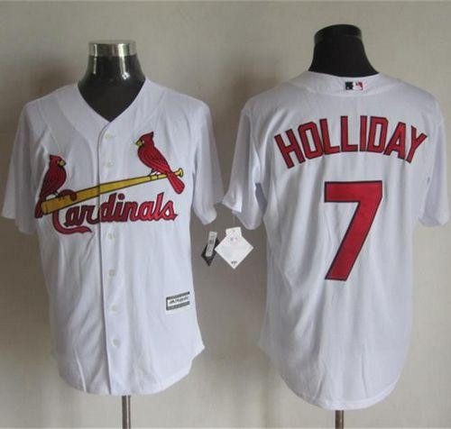 St. Louis Cardinals #7 Matt Holliday White New Cool Base Stitched Baseball Jersey