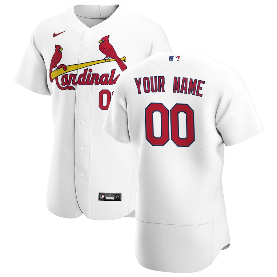 St. Louis Cardinals Custom Men's Nike White Home 2020 Authentic Player MLB Jersey St. Louis Cardinals Custom Men's Nike White Home 2020 Authentic Player MLB Jersey
