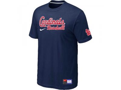 St. Louis Cardinals D.Blue NEW Short Sleeve Practice T-Shirt St. Louis Cardinals D.Blue NEW Short Sleeve Practice T-Shirt