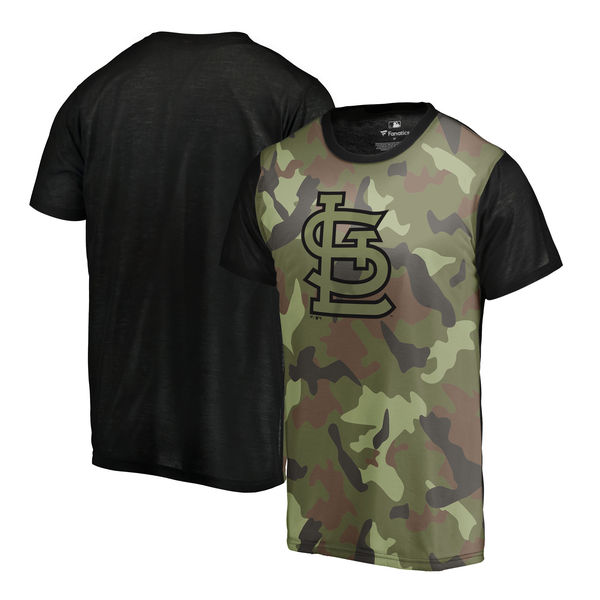 St. Louis Cardinals Fanatics Branded Green 2018 Memorial Day Camo Blast Sublimated T Shirt St. Louis Cardinals Fanatics Branded Green 2018 Memorial Day Camo Blast Sublimated T Shirt