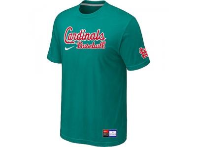 St. Louis Cardinals Green NEW Short Sleeve Practice T-Shirt St. Louis Cardinals Green NEW Short Sleeve Practice T-Shirt