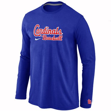 St. Louis Cardinals Long Sleeve T-Shirt Blue St. Louis Cardinals Long Sleeve T-Shirt Blue