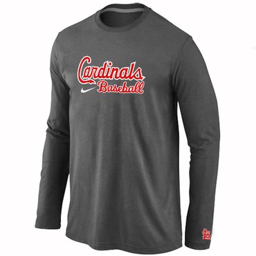St. Louis Cardinals Long Sleeve T-Shirt D.Grey St. Louis Cardinals Long Sleeve T-Shirt D.Grey