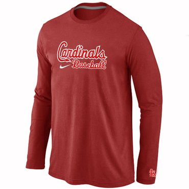 St. Louis Cardinals Long Sleeve T-Shirt RED St. Louis Cardinals Long Sleeve T-Shirt RED