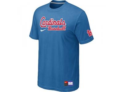 St. Louis Cardinals light Blue NEW Short Sleeve Practice T-Shirt St. Louis Cardinals light Blue NEW Short Sleeve Practice T-Shirt