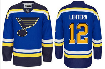 St.Louis Blues #12 Jori Lehtera Light Blue Home Stitched NHL Jersey