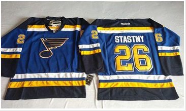 St.Louis Blues #26 Paul Stastny Light Blue Home Stitched NHL Jersey