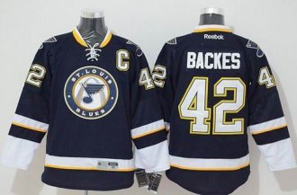 St.Louis Blues #42 David Backes Stitched Blue NHL Jersey
