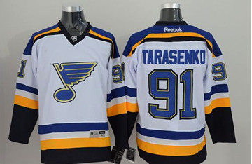 St Louis Blues #91 Vladimir Tarasenko White Stitched NHL Jersey