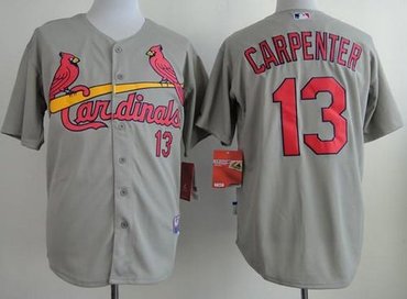 St.Louis Cardinals #13 Matt Carpenter Grey Cool Base Baseball Jersey