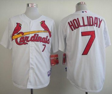 St.Louis Cardinals #7 Matt Holliday Stitched White Baseball Jersey