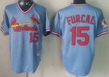 St.Louis Cardinals 15 Rafael Furcal Blue MLB Jerseys