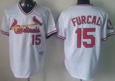 St.Louis Cardinals 15 Rafael Furcal White MLB Jerseys