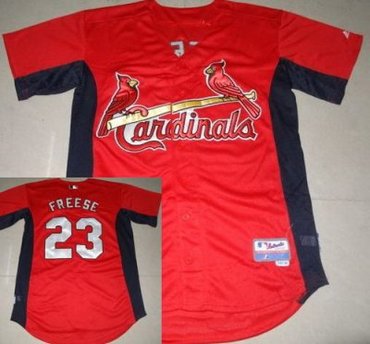 St.Louis Cardinals 23 David Freese Red MLB Jerseys