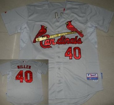St.Louis Cardinals 40 Shelby Miller Grey MLB Jerseys