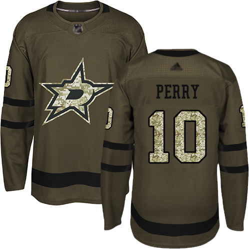 Stars #10 Corey Perry Green Salute to Service Stitched Hockey Jersey Stars #10 Corey Perry Green Salute to Service Stitched Hockey Jersey