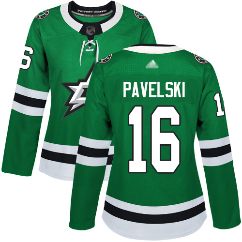 Stars #16 Joe Pavelski Green Home Authentic Women's Stitched Hockey Jersey Stars #16 Joe Pavelski Green Home Authentic Women's Stitched Hockey Jersey