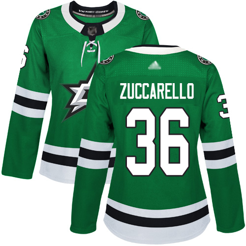 Stars #36 Mats Zuccarello Green Home Authentic Women's Stitched Hockey Jersey Stars #36 Mats Zuccarello Green Home Authentic Women's Stitched Hockey Jersey