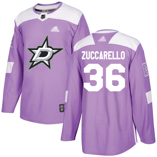 Stars #36 Mats Zuccarello Purple Authentic Fights Cancer Youth Stitched Hockey Jersey Stars #36 Mats Zuccarello Purple Authentic Fights Cancer Youth Stitched Hockey Jersey