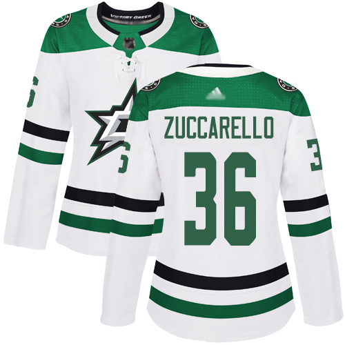 Stars #36 Mats Zuccarello White Road Authentic Women's Stitched Hockey Jersey Stars #36 Mats Zuccarello White Road Authentic Women's Stitched Hockey Jersey