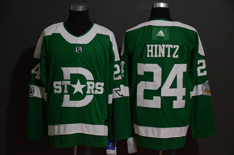 Stars 24 Roope Hintz Green 2020 Winter Classic Adidas Jersey Stars 24 Roope Hintz Green 2020 Winter Classic Adidas Jersey