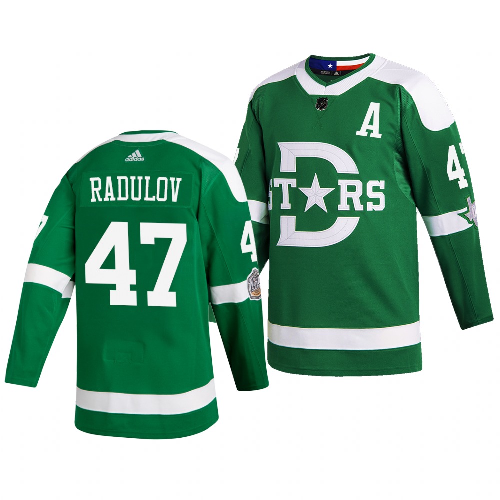 Stars 47 Alexander Radulov Green 2020 Winter Classic Adidas Jersey Stars 47 Alexander Radulov Green 2020 Winter Classic Adidas Jersey