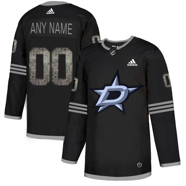 Stars Black Shadow Logo Print Men's Customized Adidas Jersey Stars Black Shadow Logo Print Men's Customized Adidas Jersey