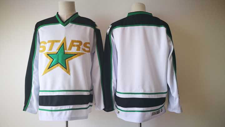 Stars Blank White CCM Jersey
